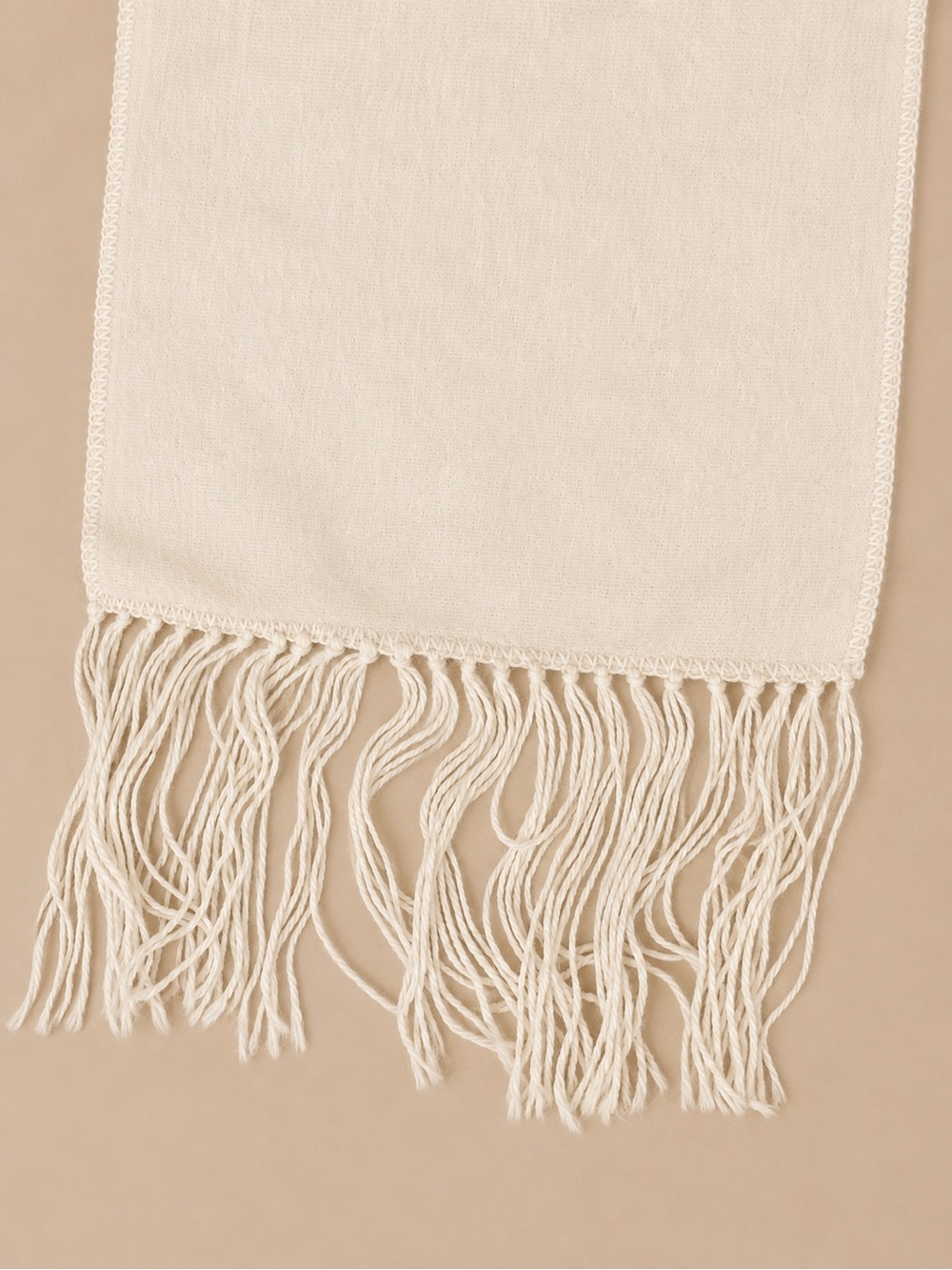 Capchatex Peru 100% Alpaca Ivory Fringe Scarf Made in Peru Soft Luxury Wrap - Picture 5 of 7